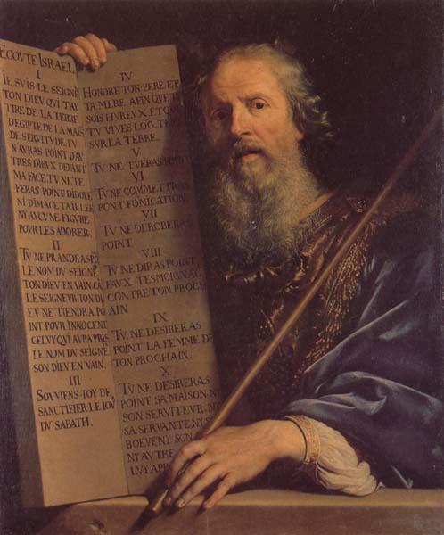 Philippe de Champaigne Moses with th Ten Commandments oil painting image